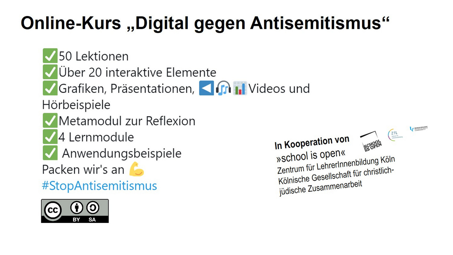 Online-Kurs "Digital gegen Antisemitismus"